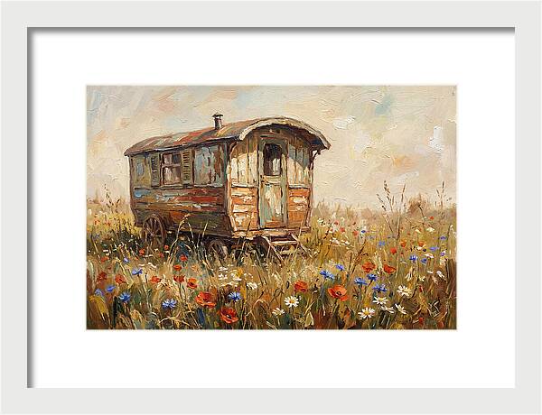 Old Painted Gypsy Caravan