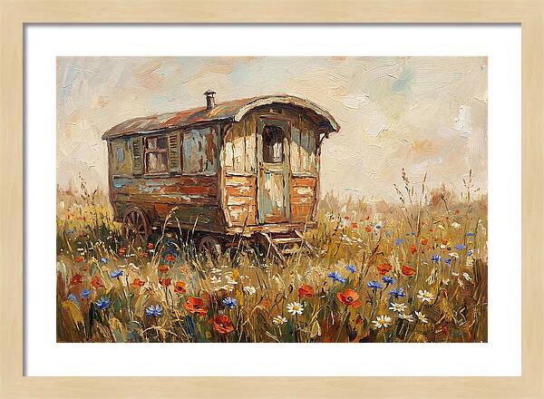 Old Painted Gypsy Caravan