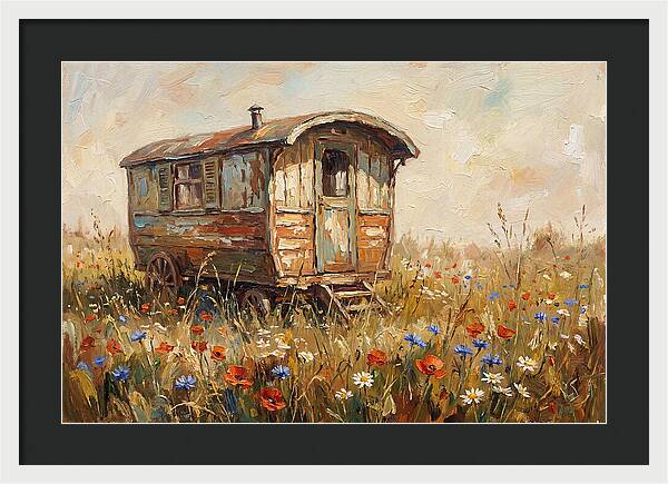 Old Painted Gypsy Caravan