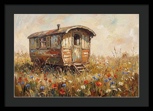 Old Painted Gypsy Caravan