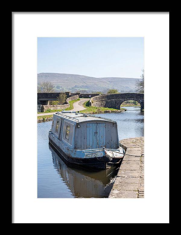 Old Painted Narrowboat Reflections