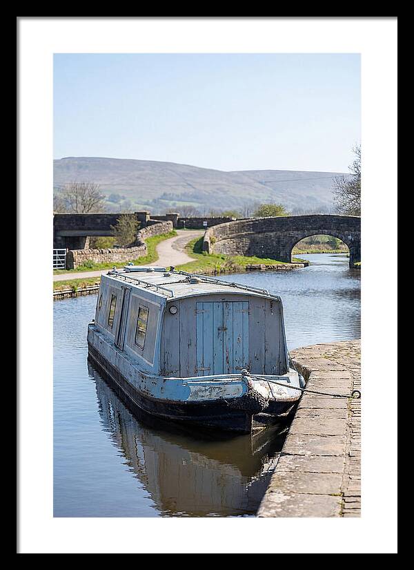 Old Painted Narrowboat Reflections