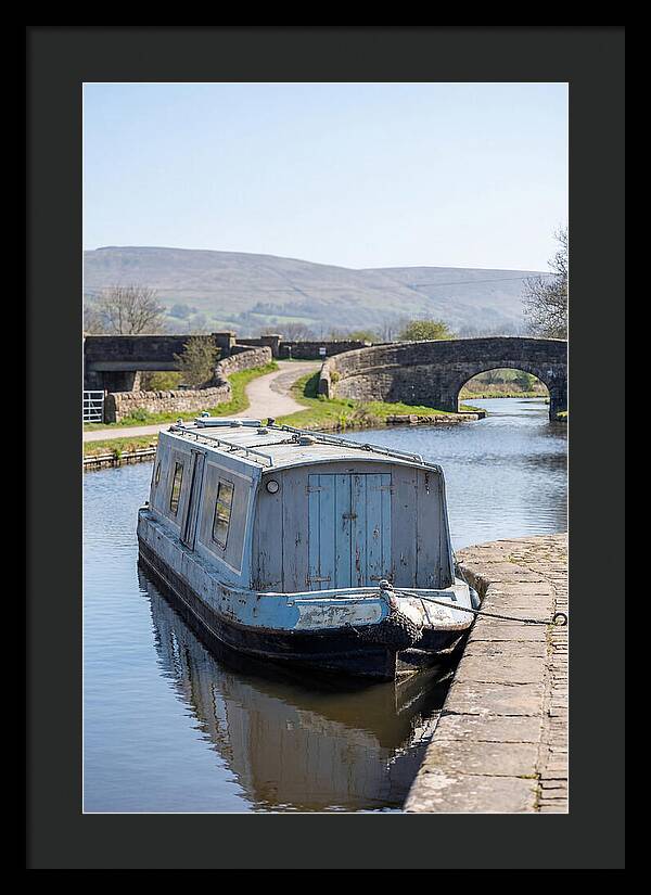 Old Painted Narrowboat Reflections