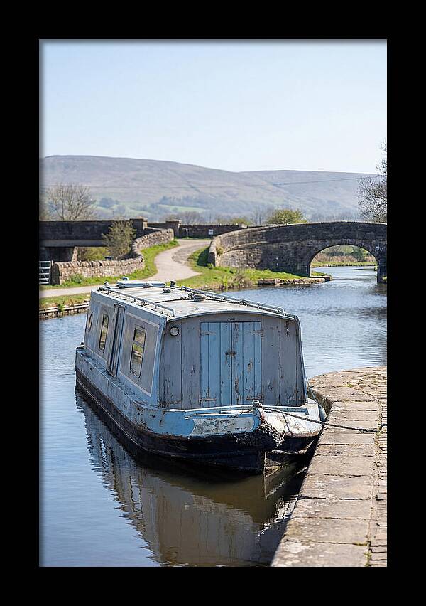 Old Painted Narrowboat Reflections