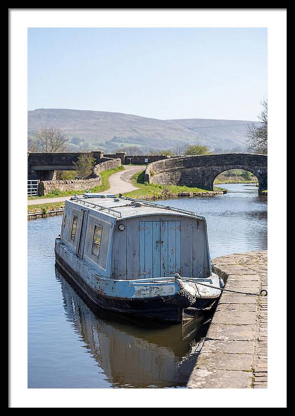 Old Painted Narrowboat Reflections