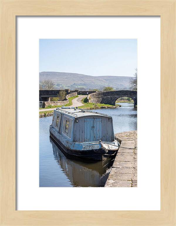 Old Painted Narrowboat Reflections