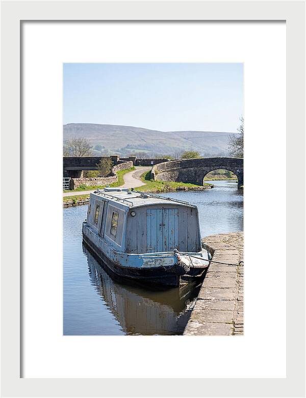 Old Painted Narrowboat Reflections