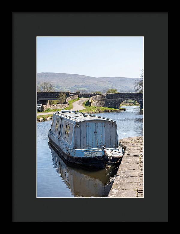 Old Painted Narrowboat Reflections