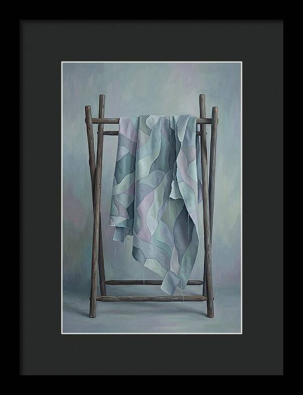 Old Quilting Frame With Patchwork