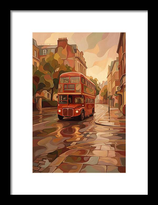 Old Red London Double Decker Bus