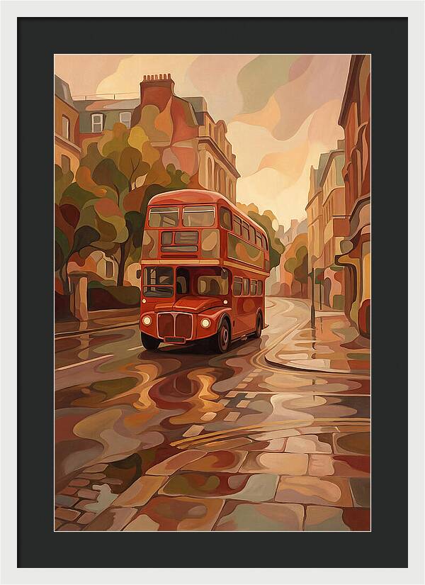 Old Red London Double Decker Bus
