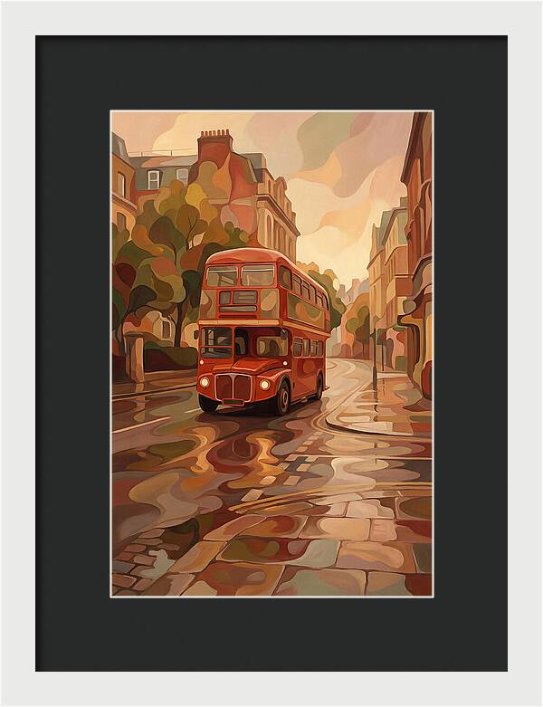 Old Red London Double Decker Bus