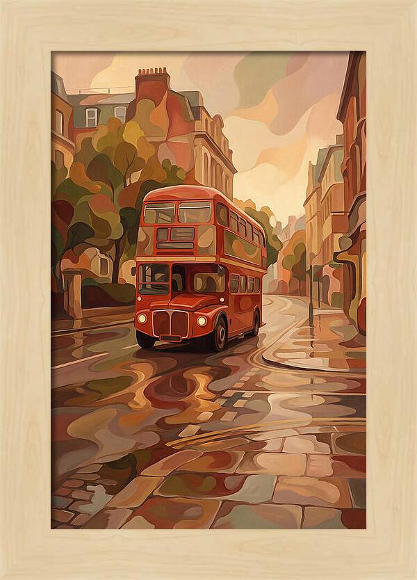 Old Red London Double Decker Bus