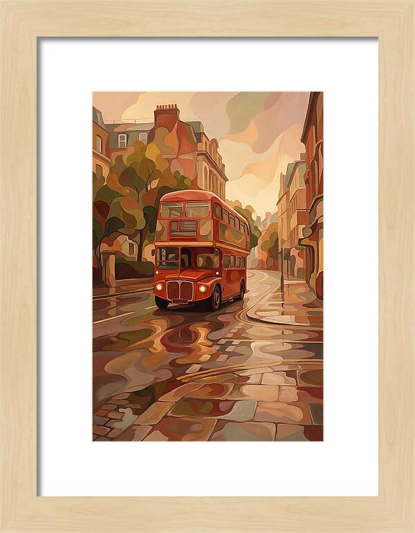 Old Red London Double Decker Bus