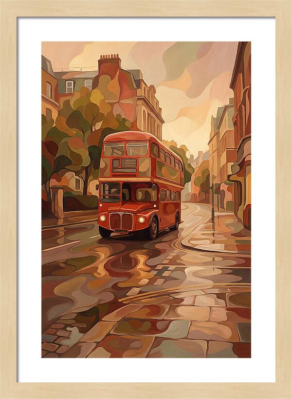 Old Red London Double Decker Bus