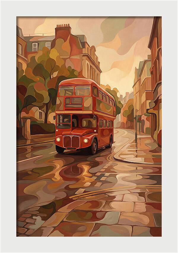Old Red London Double Decker Bus
