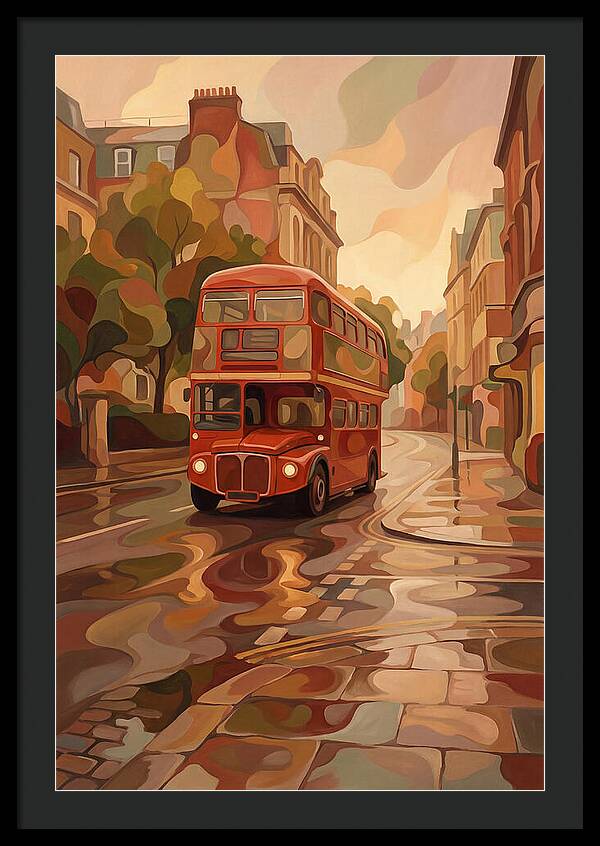 Old Red London Double Decker Bus