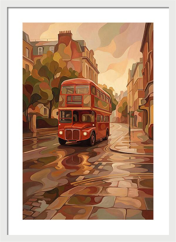 Old Red London Double Decker Bus