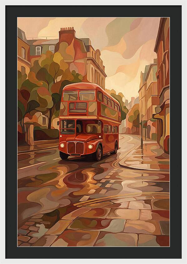 Old Red London Double Decker Bus