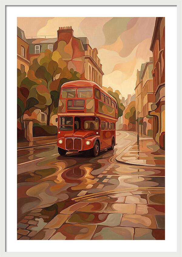 Old Red London Double Decker Bus