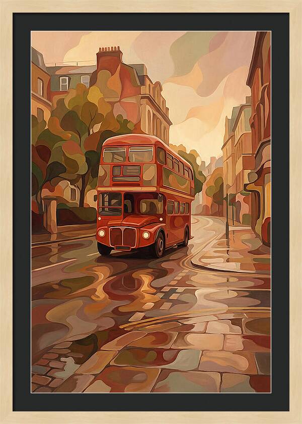 Old Red London Double Decker Bus