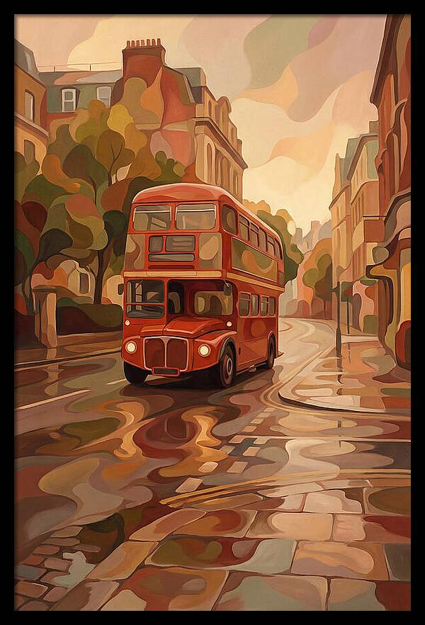 Old Red London Double Decker Bus