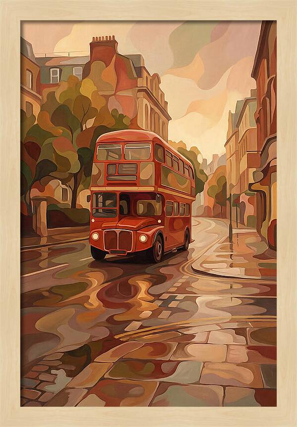 Old Red London Double Decker Bus