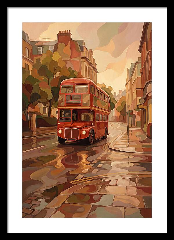 Old Red London Double Decker Bus