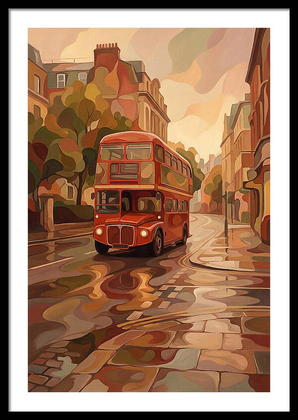 Old Red London Double Decker Bus