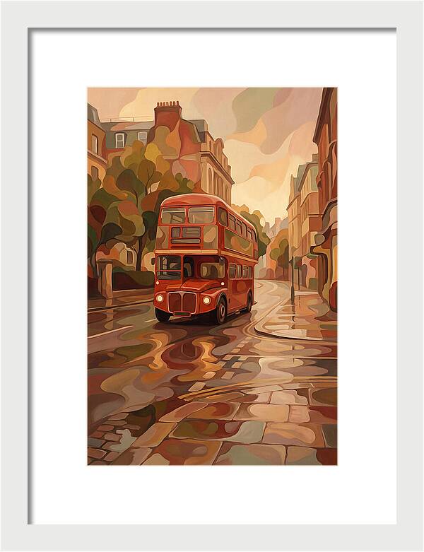 Old Red London Double Decker Bus