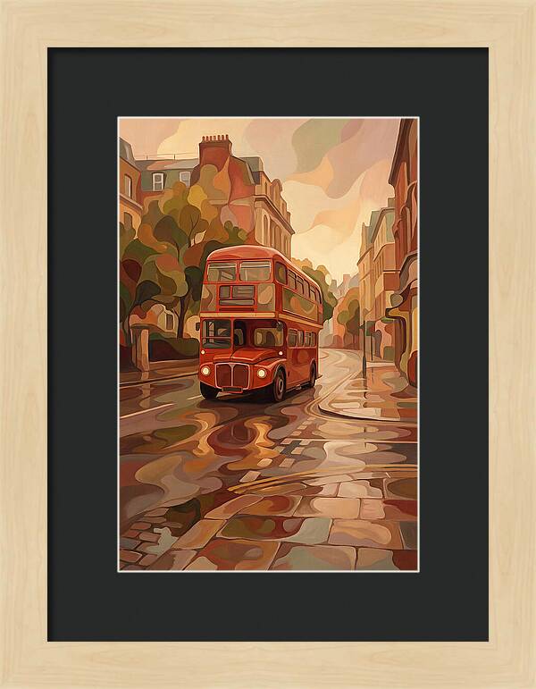 Old Red London Double Decker Bus