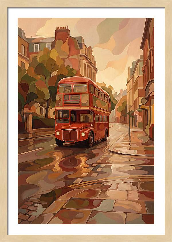 Old Red London Double Decker Bus