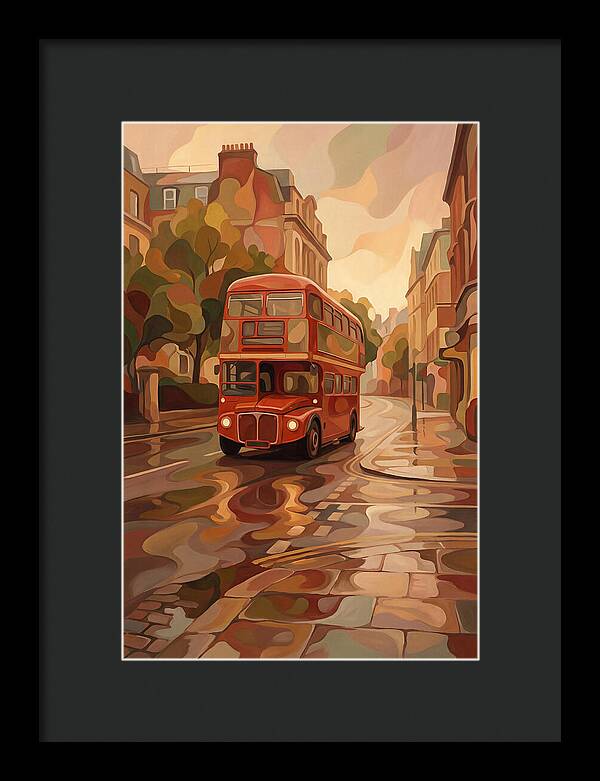 Old Red London Double Decker Bus