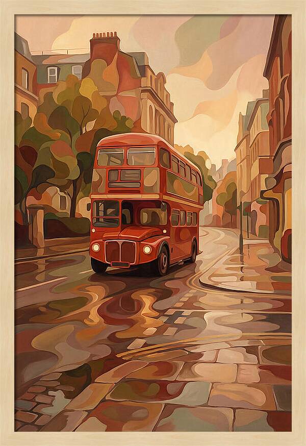 Old Red London Double Decker Bus