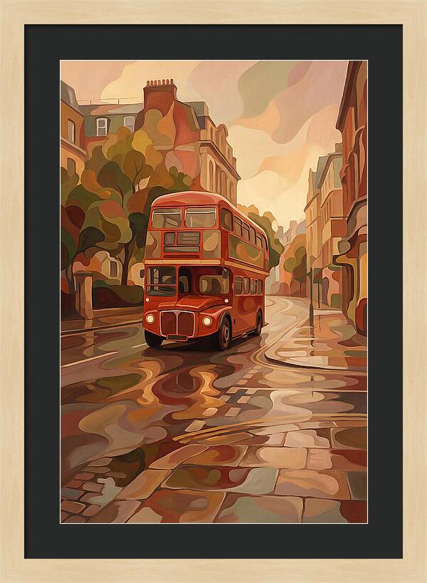 Old Red London Double Decker Bus