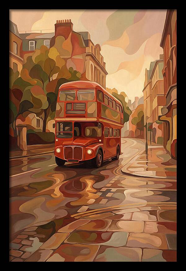 Old Red London Double Decker Bus