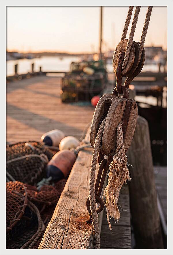 Old Rope And Pulley System