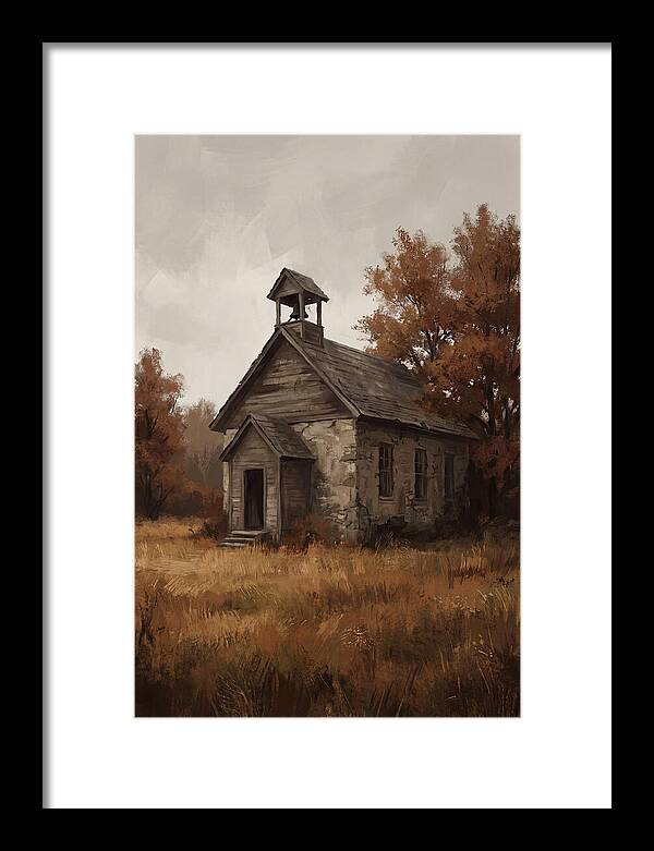 Old Schoolhouse In Autumn