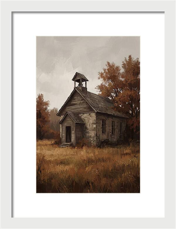 Old Schoolhouse In Autumn