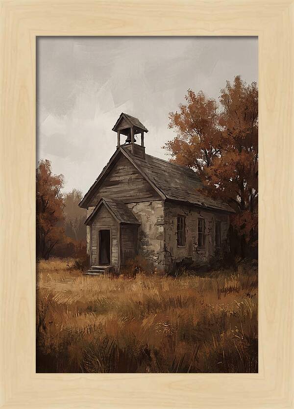 Old Schoolhouse In Autumn