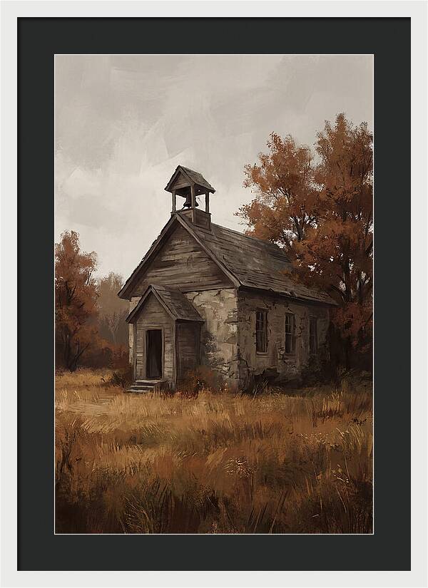 Old Schoolhouse In Autumn