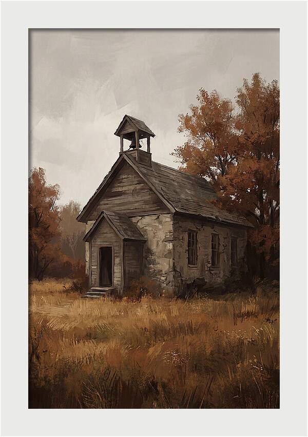 Old Schoolhouse In Autumn