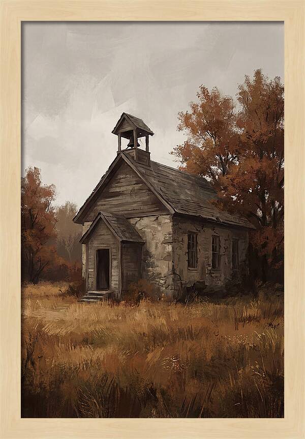 Old Schoolhouse In Autumn