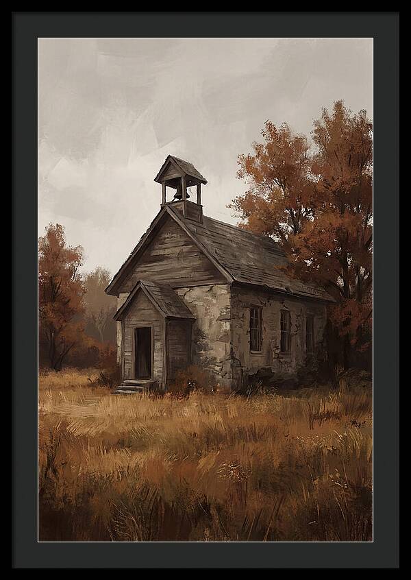 Old Schoolhouse In Autumn