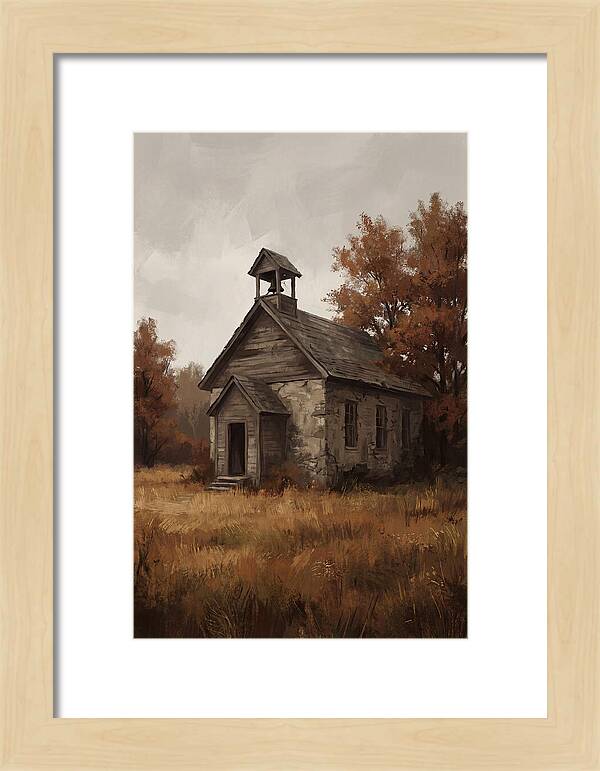 Old Schoolhouse In Autumn