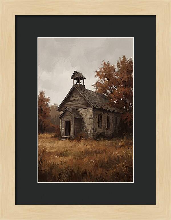 Old Schoolhouse In Autumn
