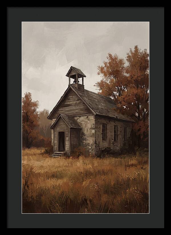 Old Schoolhouse In Autumn