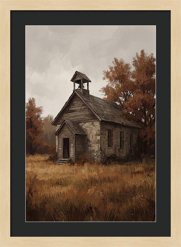 Old Schoolhouse In Autumn