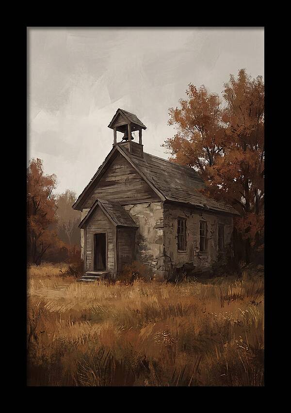 Old Schoolhouse In Autumn
