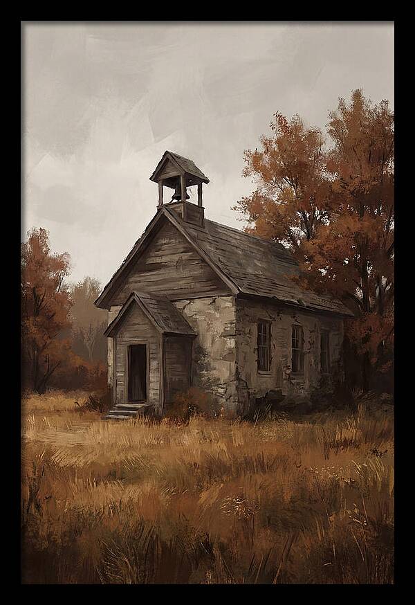 Old Schoolhouse In Autumn